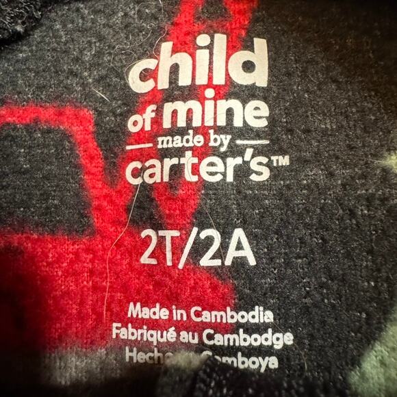 Child of Mine by Carter's Footie Pajamas Christmas Tree Construction Size 2T - Picture 5 of 5